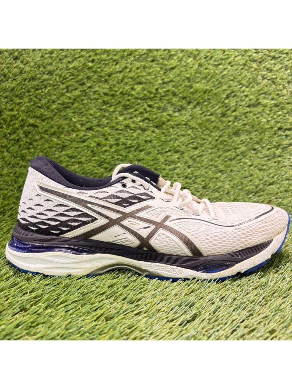 Asics Gel-Cumulus 19 Womens Size 11 White Black Athletic Running Shoes Sneakers
